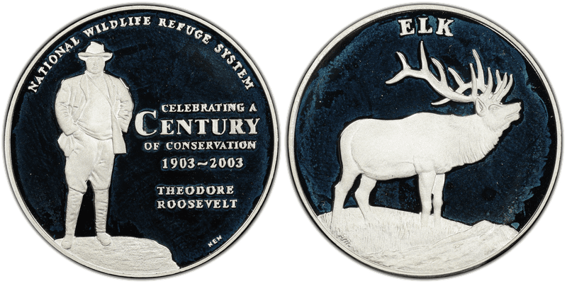 2003 Medal NWRS - Elk Silver