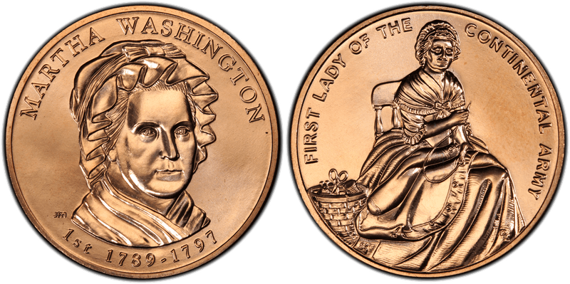 (2007) First Spouse Bronze Medal - Martha Washington