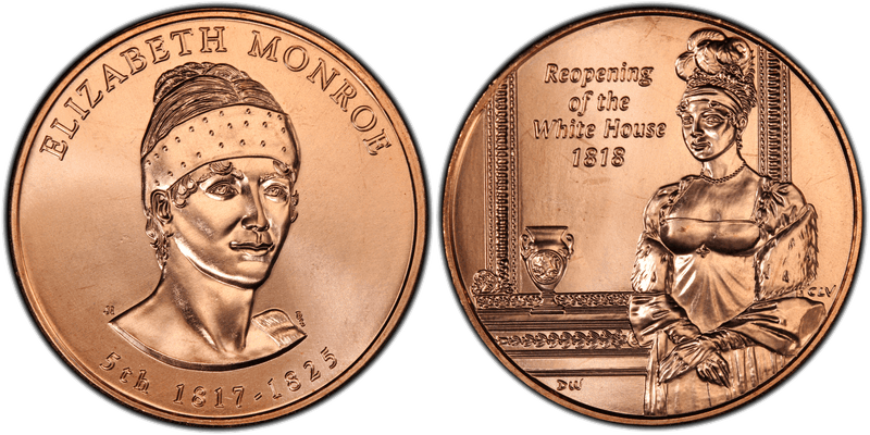 (2008) First Spouse Bronze Medal - Elizabeth Monroe