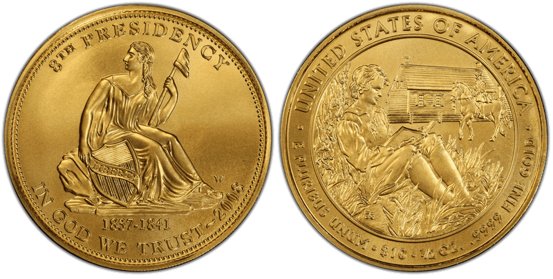 2008 (W) Van Buren's Liberty First Spouse Ten Dollar Gold