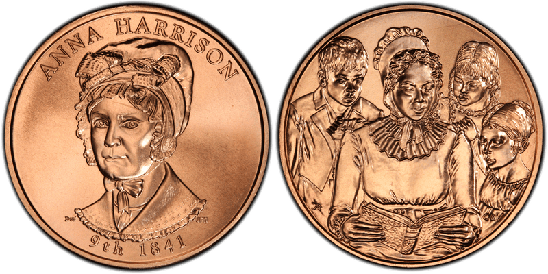 (2009) First Spouse Bronze Medal - Anna Harrison