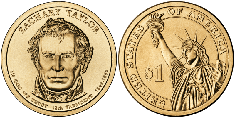 2009 (P) Presidential Dollar - Zachary Taylor, Position B
