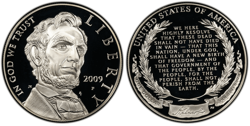 2009 (P) Proof Abraham Lincoln Commemorative Dollar