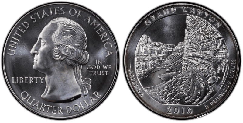 5 oz. America the Beautiful Silver Quarters 2010 to Date