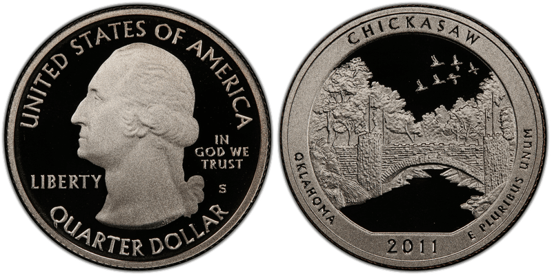2011 (S) Proof Chickasaw National Park Quarter
