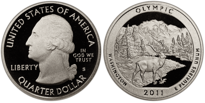 2011 (S) Proof Olympic National Park Quarter