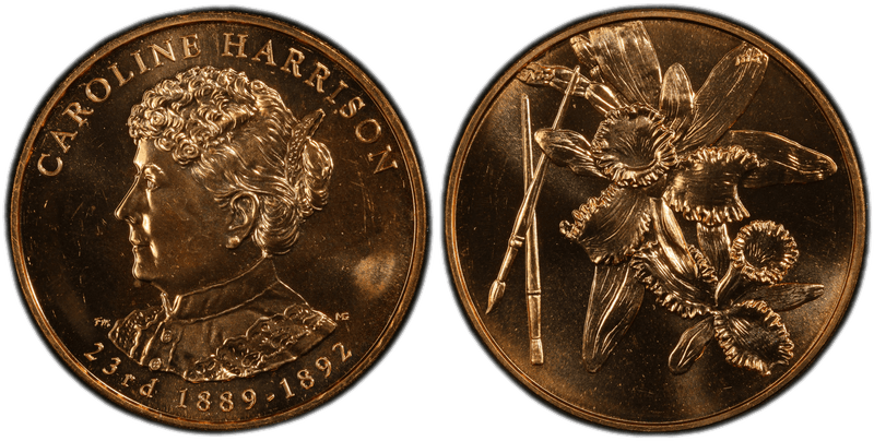 (2012) First Spouse Bronze Medal - Caroline Harrison