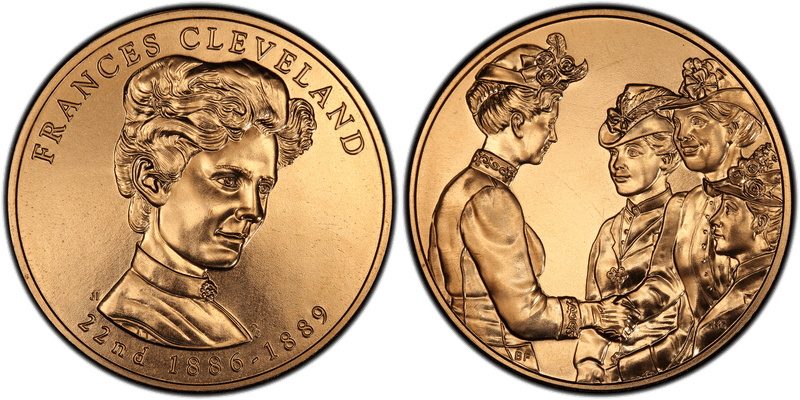 (2012) First Spouse Bronze Medal - Frances Cleveland 1st