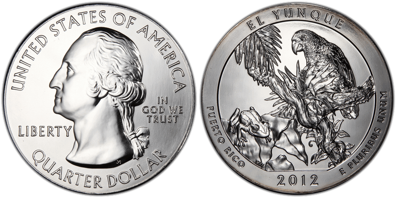 2012 (P) El Yunque National Park 5 oz Silver Quarter