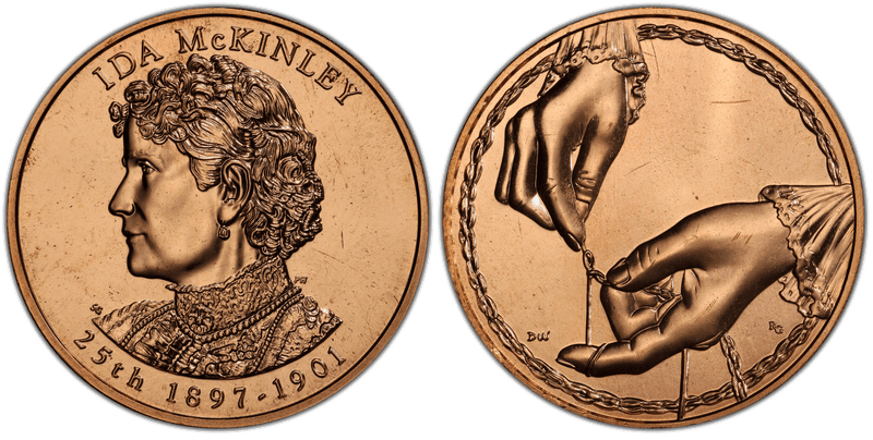 (2013) First Spouse Bronze Medal - Ida McKinley