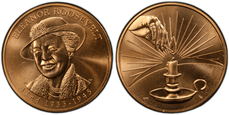(2014) First Spouse Bronze Medal - Eleanor Roosevelt