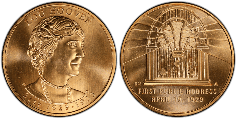 (2014) First Spouse Bronze Medal - Lou Hoover