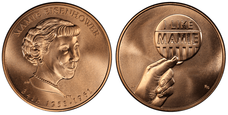 (2015) First Spouse Bronze Medal - Mamie Eisenhower