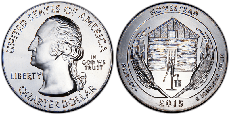 2015 (P) Homestead National Park 5 oz Silver Quarter