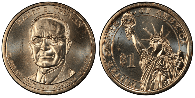 2015 (P) Presidential Dollar - Harry S. Truman, Position A