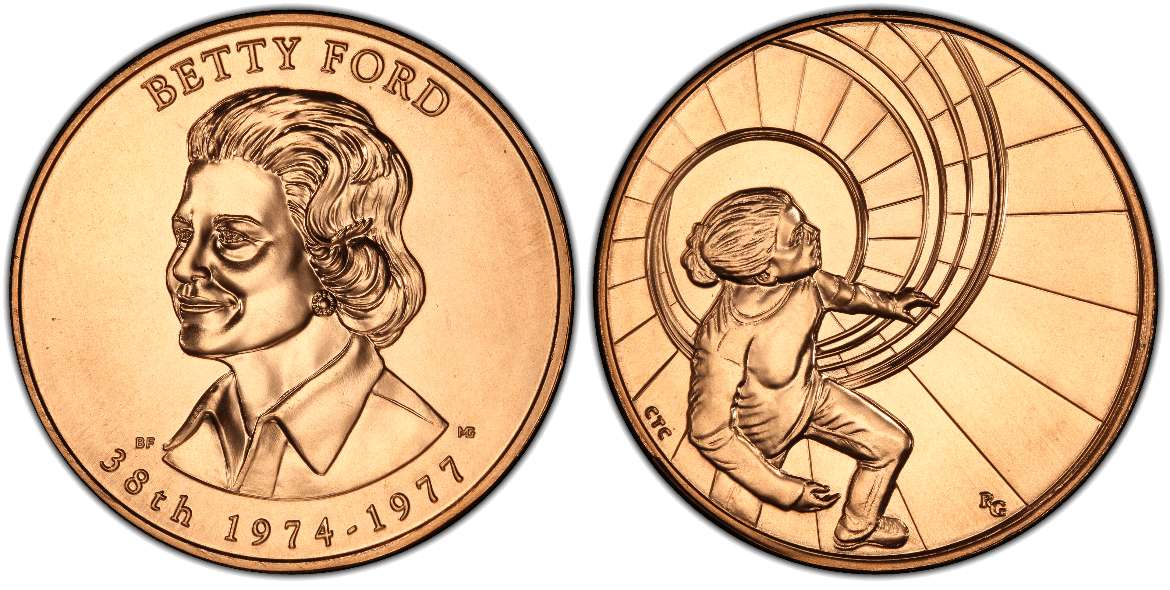 (2016) First Spouse Bronze Medal - Betty Ford