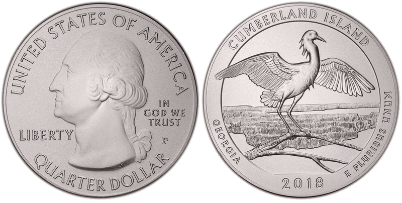 2016 (P) Burnished Cumberland Gap National Park 5 oz Silver Quarter