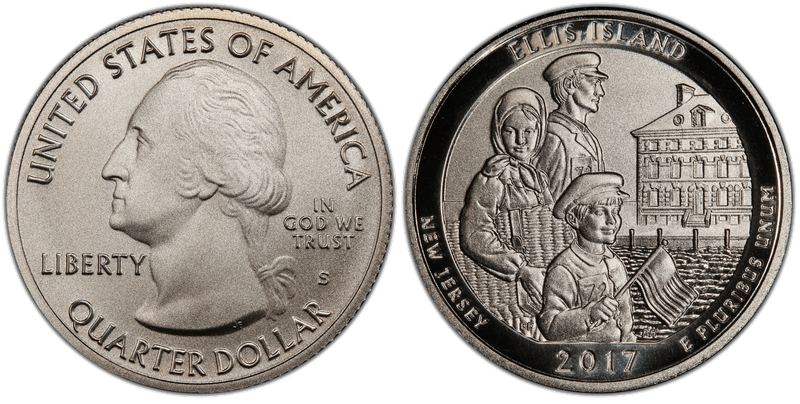 2017 (S) Ellis Island NP Quarter - Enhanced Uncirculated
