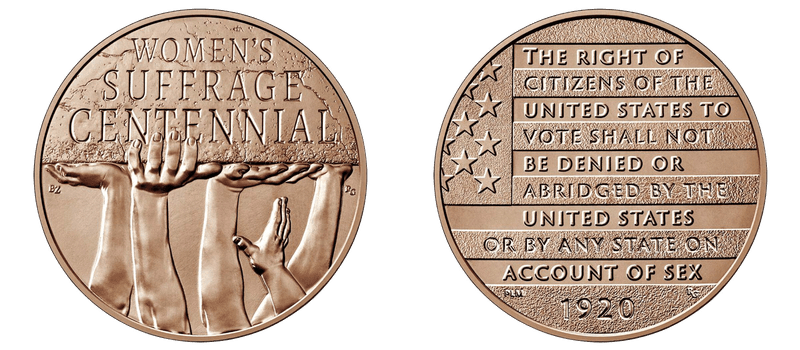 (2020) Women's Suffrage Centennial Bronze Medal