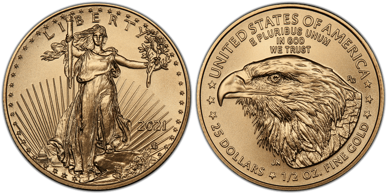 2021 American Eagle Twenty Five Dollar Gold
