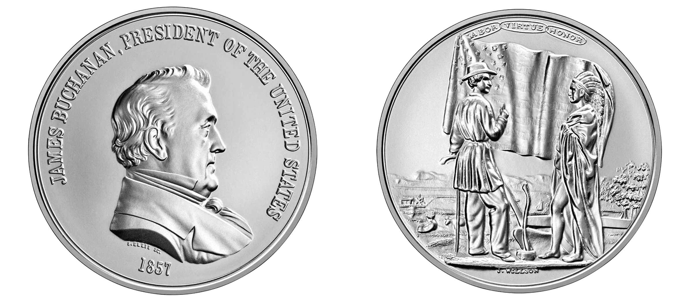 (2023) Presidential Silver Medal - James Buchanan