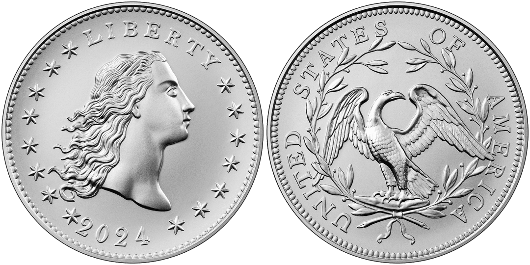 2024 Flowing Hair Silver Medal - 230th Anniversary