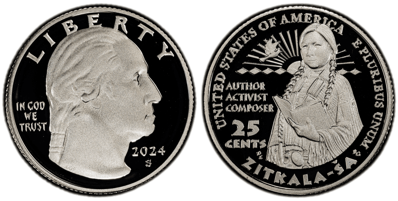 2024 (S) Proof Zitkala-Ša Silver Quarter