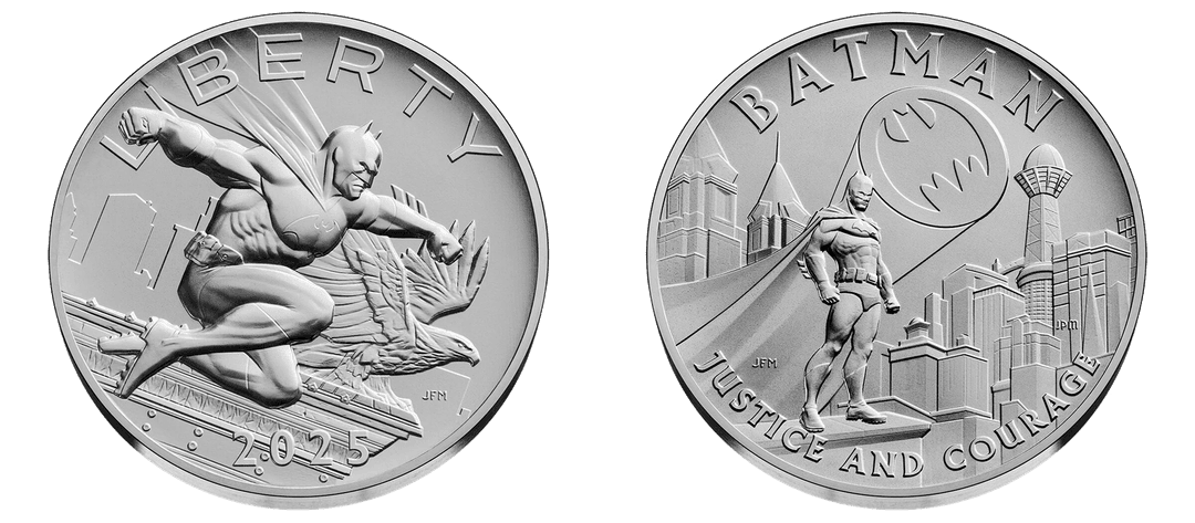 2025 Comic Art Batman 2.5 Ounce Silver Medal