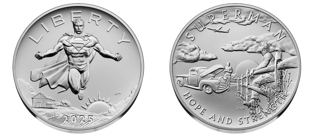 2025 Comic Art Superman 2.5 Ounce Silver Medal
