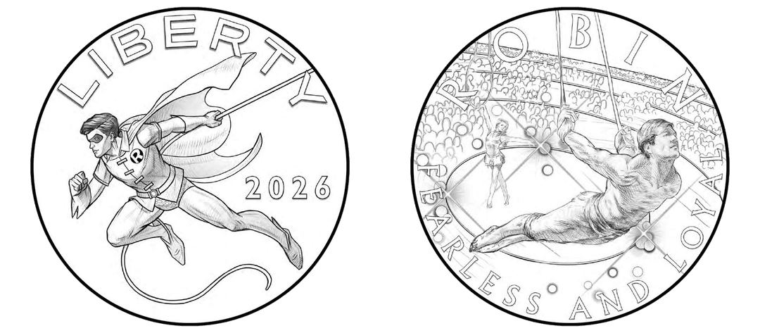 2026 Comic Art Robin 2.5 Ounce Silver Medal