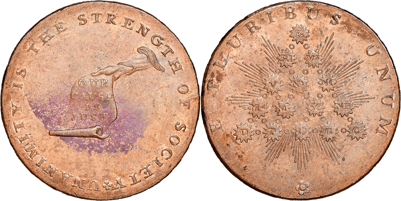 c.1792 Kentucky Token - Lancaster Lettered Edge
