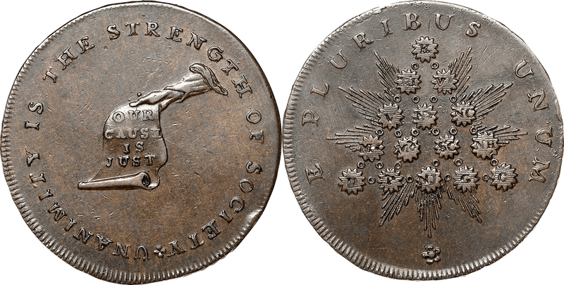 c.1792 Kentucky Token - Vine Edge