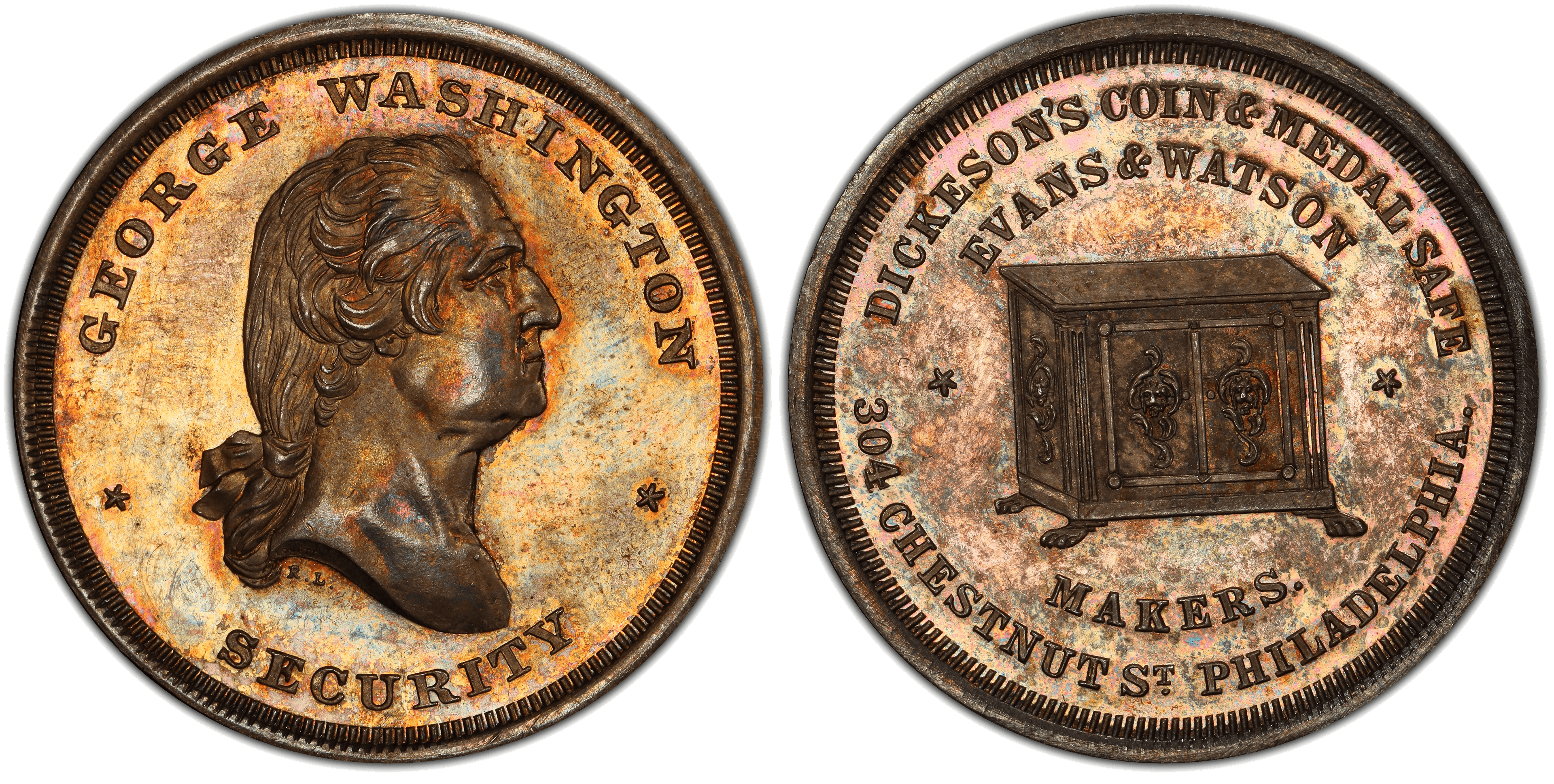(1859) Silver Medal GW-257, Dickeson's Coin & Medal Safe