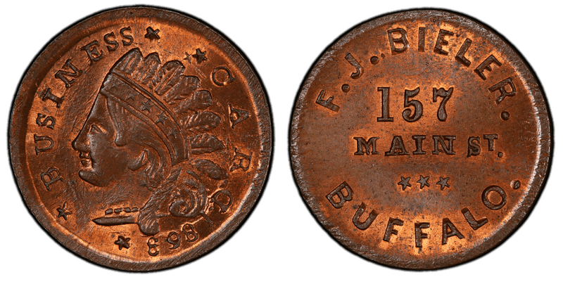 (No Date) Civil War Store Card F-105D-2A, NY