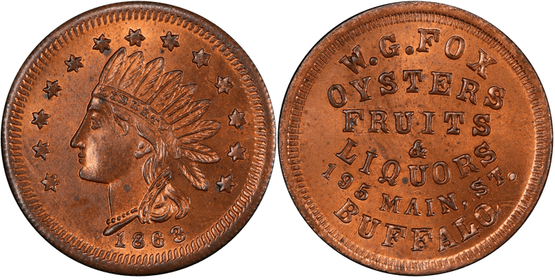 (No Date) Civil War Store Card F-105H-2A, NY