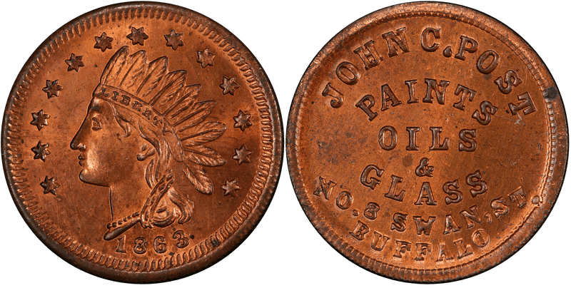 (No Date) Civil War Store Card F-105L-2A, NY