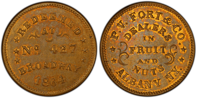(No Date) Civil War Store Card F-10B-2A, NY