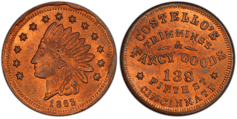 (No Date) Civil War Store Card F-165AE-10A, OH