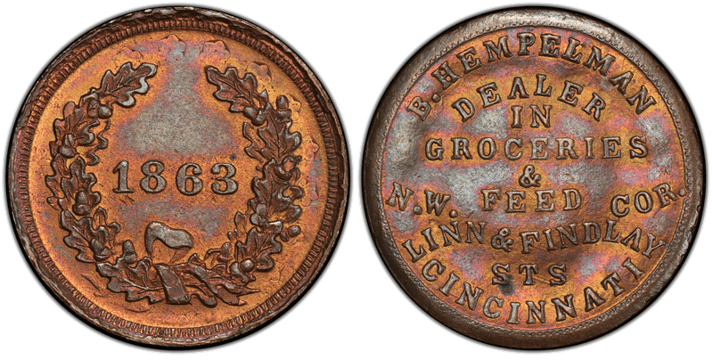 (No Date) Civil War Store Card F-165BT-12A, OH