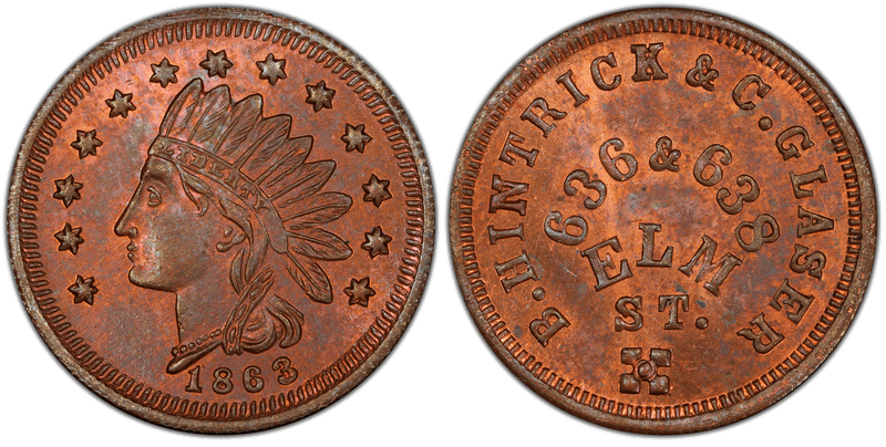 (No Date) Civil War Store Card F-165BX-3A, OH