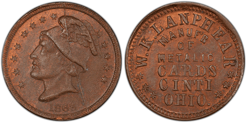 (No Date) Civil War Store Card F-165CY-51A, OH