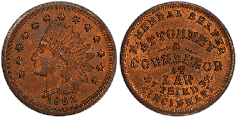 (No Date) Civil War Store Card F-165FN-8A, OH