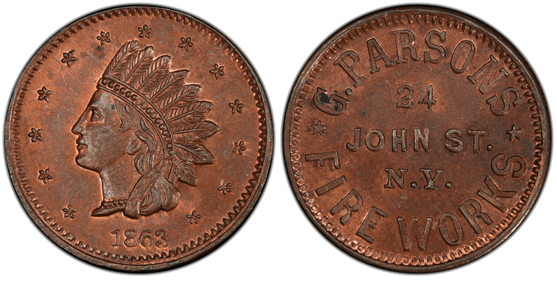 (No Date) Civil War Store Card F-630BE-2A, NY