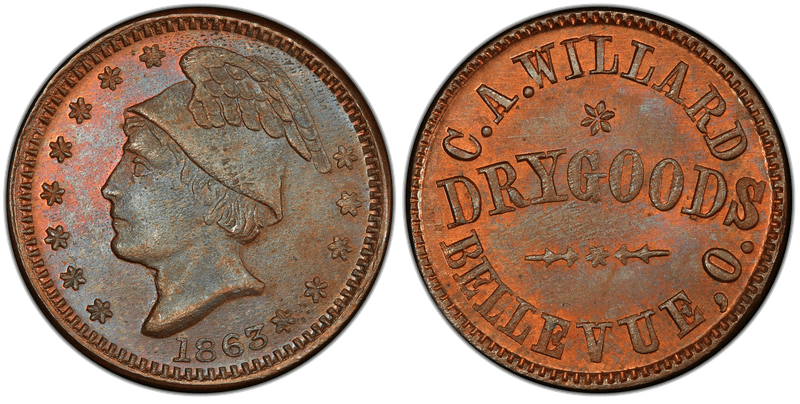 (No Date) Civil War Store Card F-65C-1A, OH