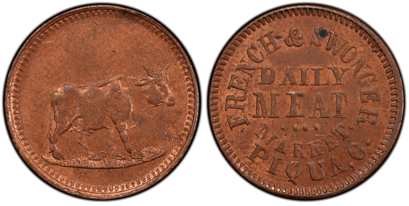 (No Date) Civil War Store Card F-730B-1A, OH