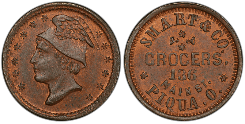 (No Date) Civil War Store Card F-730E-1A, OH