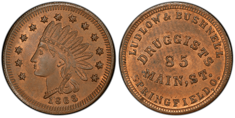 (No Date) Civil War Store Card F-830D-5A, OH