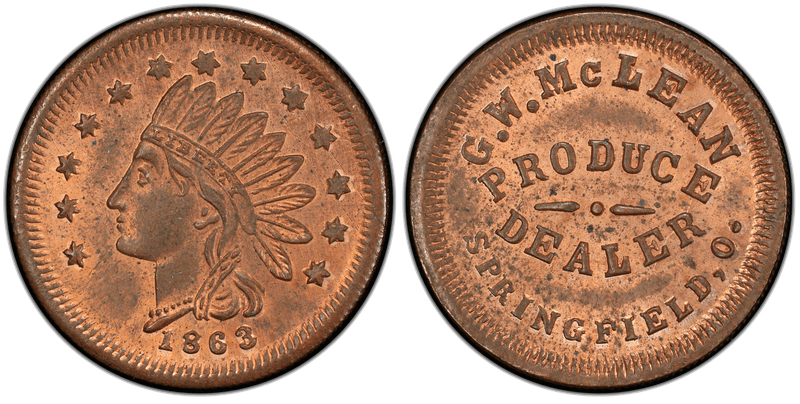 (No Date) Civil War Store Card F-830E-1A, OH