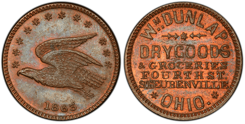 (No Date) Civil War Store Card F-835A-2A, OH