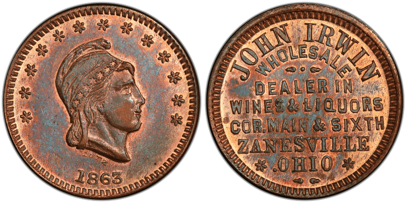 (No Date) Civil War Store Card F-995I-1a, OH